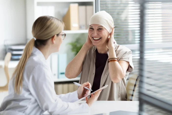 woman-with-skin-cancer-talking-with-doctor Breast cancer